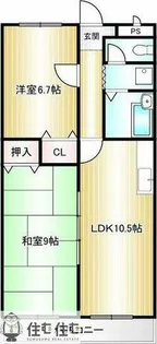 ラフォーレ林【3階】の間取り