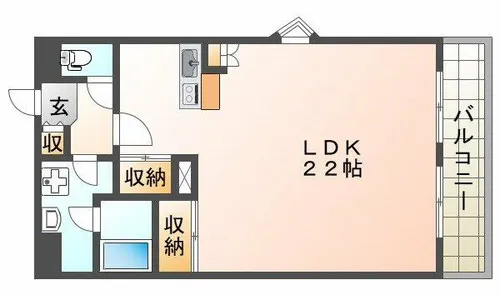 メゾン・ド・ラヴィ【2階】の間取り