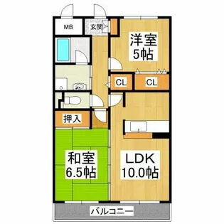 コンフォートヴィラ【2階】の間取り