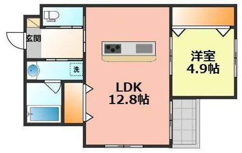 愛知県名古屋市北区清水2丁目【アパート】の間取り