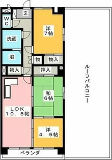 レジデンスエーワン【2階】の間取り