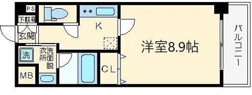 アプリーレ梅田東【6階】の間取り