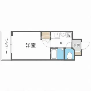 エスリード東天満第2【6階】の間取り