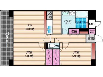 グルーリヤ大和2【1階】の間取り
