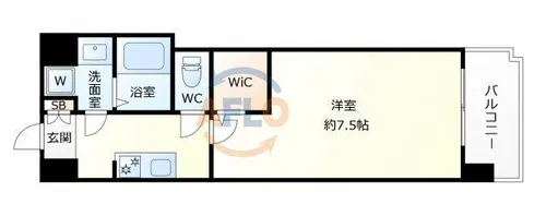 ミラージュパレス都島本通【7階】の間取り