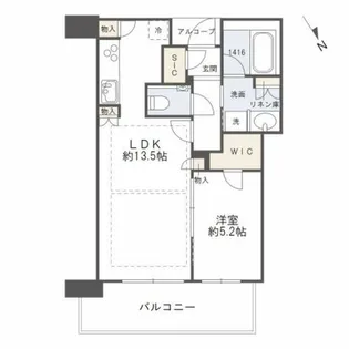 ザ・パークハウス中之島タワー【35階】の間取り