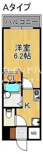 ウィンヒルズ難波南【6階】の間取り