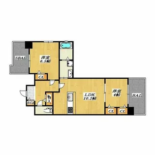 BO BEDRE MIKURIYA【2階】の間取り