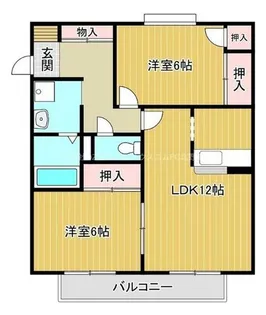 ステージパティオ【2階】の間取り