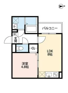 パークハウス桂川【3階】の間取り
