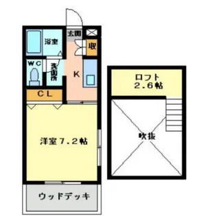 ロワールクロセ【101号室】の間取り