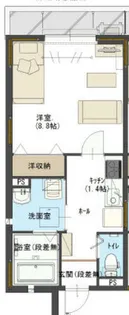 ユアメゾン西賀茂【1階】の間取り