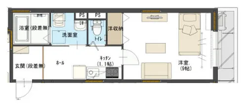 ユアメゾン西賀茂【2階】の間取り