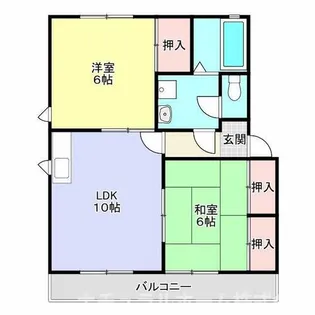 レガーロ寿里【B201号室】の間取り