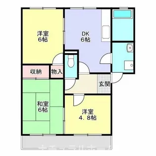 サンハイムみどり【B204号室】の間取り