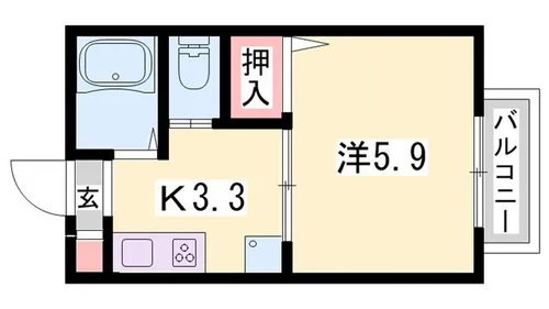 サンハイツふじ【2階】の間取り