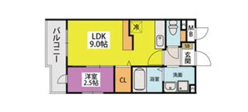 グランソレイユ博多南【403号室】の間取り