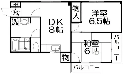 シャルマン【2階】の間取り