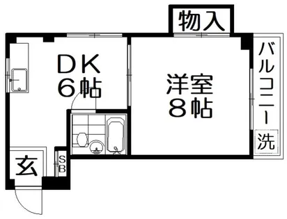 第二森マンション【1階】の間取り