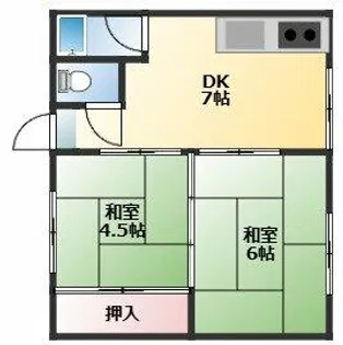 テックハイム小山【2階】の間取り