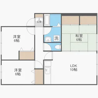 ステラ柏原B棟【203号室】の間取り