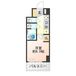 プロヴィスタ京都西院【5階】の間取り