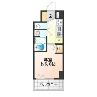 プロヴィスタ京都西院【6階】の間取り