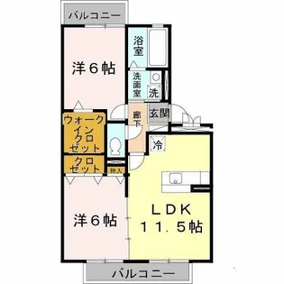 メゾン高津【3階】の間取り