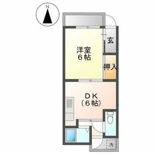 鳥本様貸家【4号室】の間取り