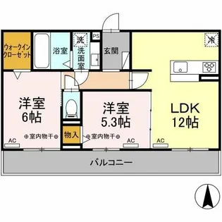 ドゥ・クラージュ【2階】の間取り
