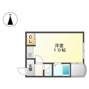 ヴィレドソレイユ【7D号室】の間取り