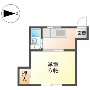 浅井荘【202号室】の間取り