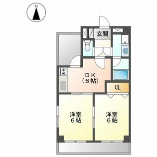 エール【504号室】の間取り