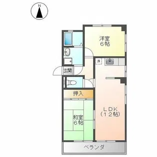ALLEN TOWN【301号室】の間取り