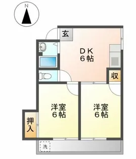 ミスズビル【601号室】の間取り