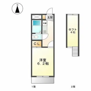 ファビュラス清華【106号室】の間取り