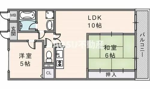 グランドールY【103号室】の間取り