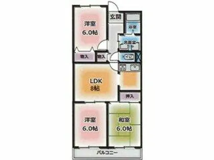 パールヒル清水が丘【105号室】の間取り