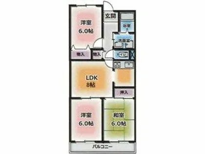 パールヒル清水が丘【2階】の間取り