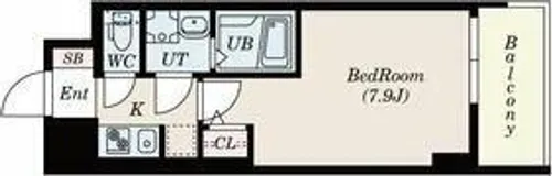 S-RESIDENCE新大阪WEST【15階】の間取り