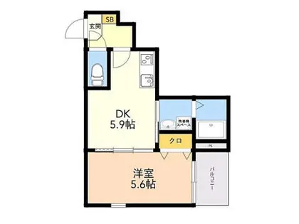 メゾンクレール麦野【3階】の間取り