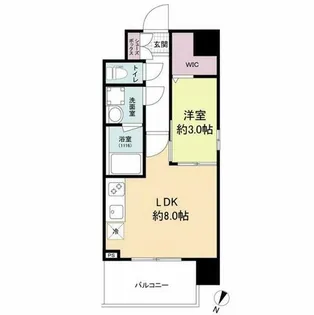 スプランディッドⅡ【5階】の間取り