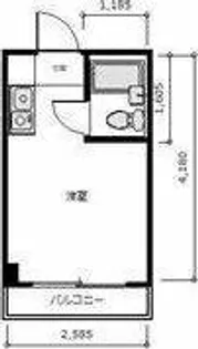 1Rの間取り画像