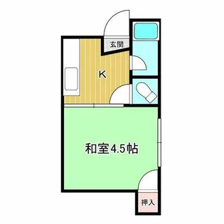ビラ長居【1階】の間取り