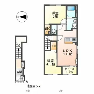 大村町新築アパート(仮称【2階】の間取り