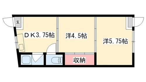 つるやビル2号館【103号室】の間取り