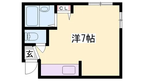 エリツィン坂元町【522号室】の間取り
