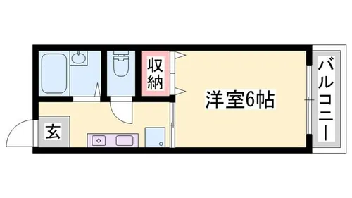 サンライズクイーン【203号室】の間取り