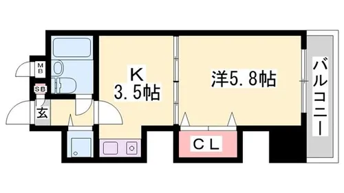 ベルトピア手柄5【3階】の間取り