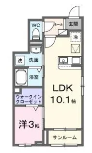 エレマスタ【1階】の間取り